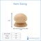 Unfinished Wood Knobs 1-1/2 inch, for Cabinets & Drawers |Woodpeckers